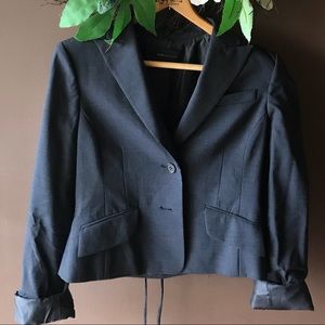 BCBG Max Azria blue gray work blazer